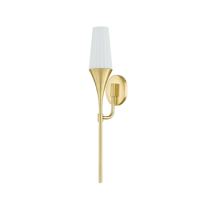 Mitzi H928101-AGB One Light Wall Sconce, Aged Brass