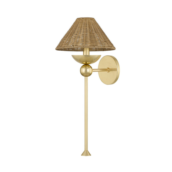 Mitzi H968101-AGB One Light Wall Sconce, Aged Brass
