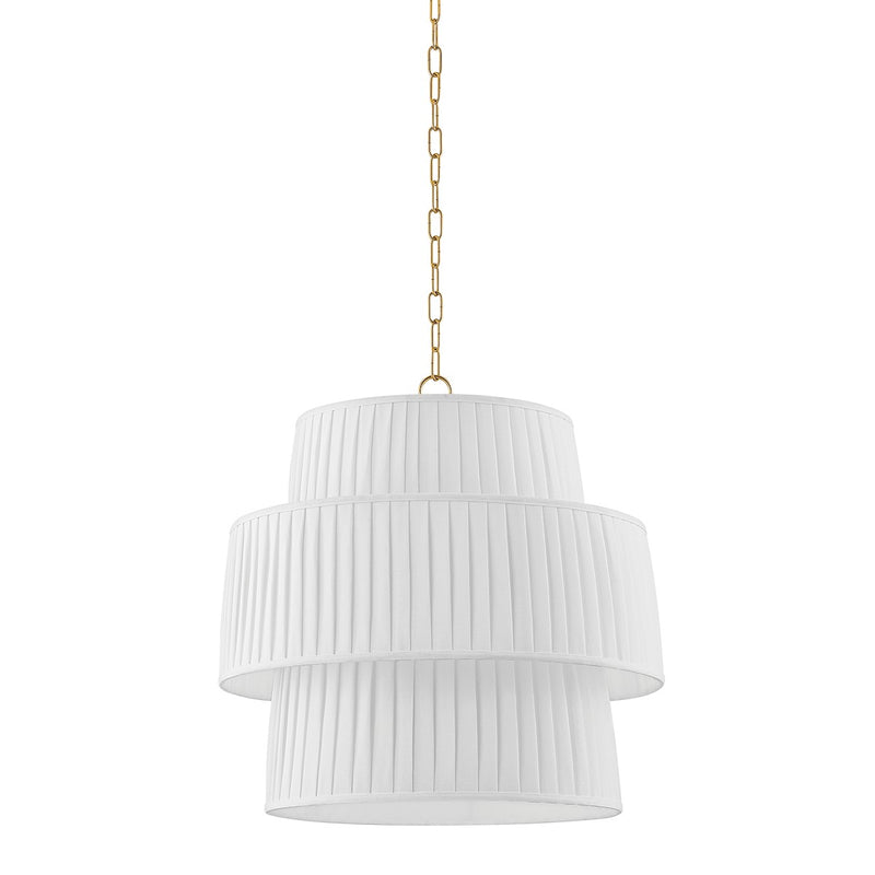 Mitzi H969701-AGB One Light Pendant, Aged Brass