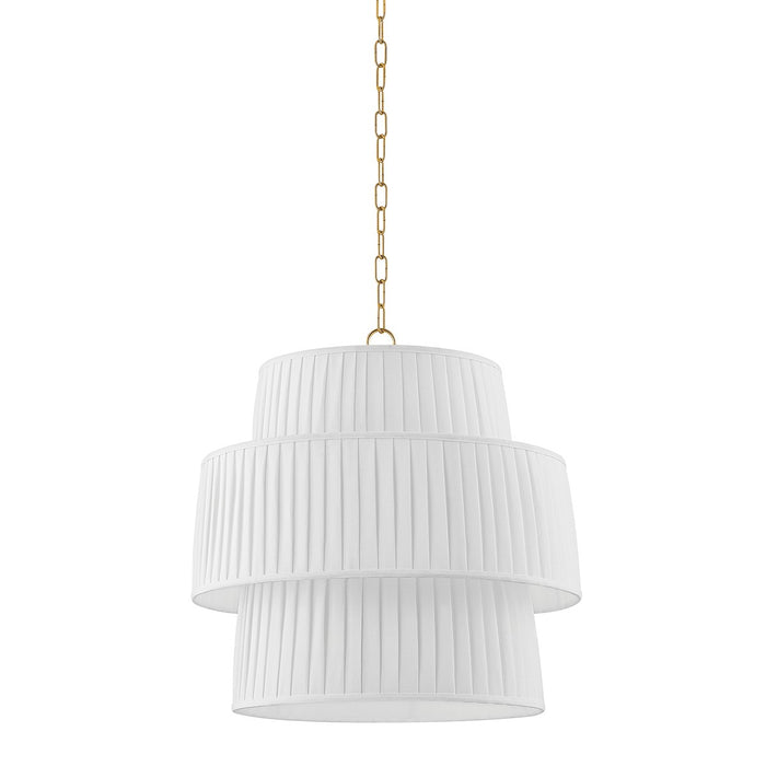 Mitzi H969701-AGB One Light Pendant, Aged Brass
