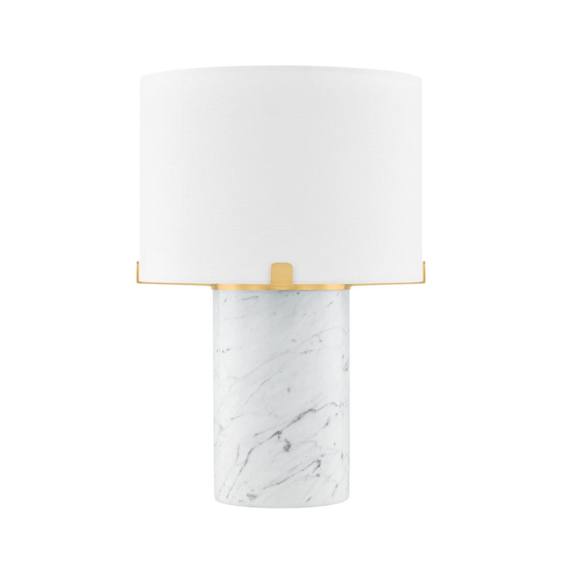 Mitzi HL920201-AGB One Light Table Lamp, Aged Brass