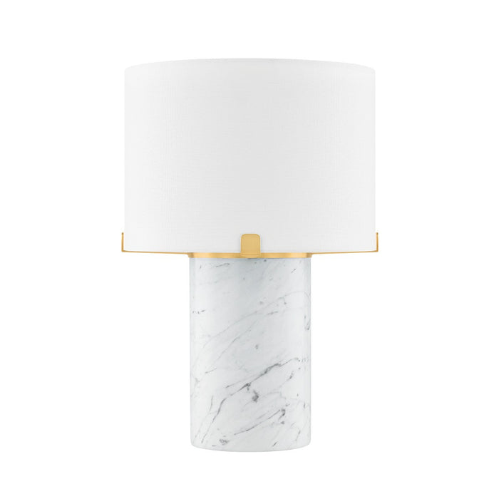 Mitzi HL920201-AGB One Light Table Lamp, Aged Brass