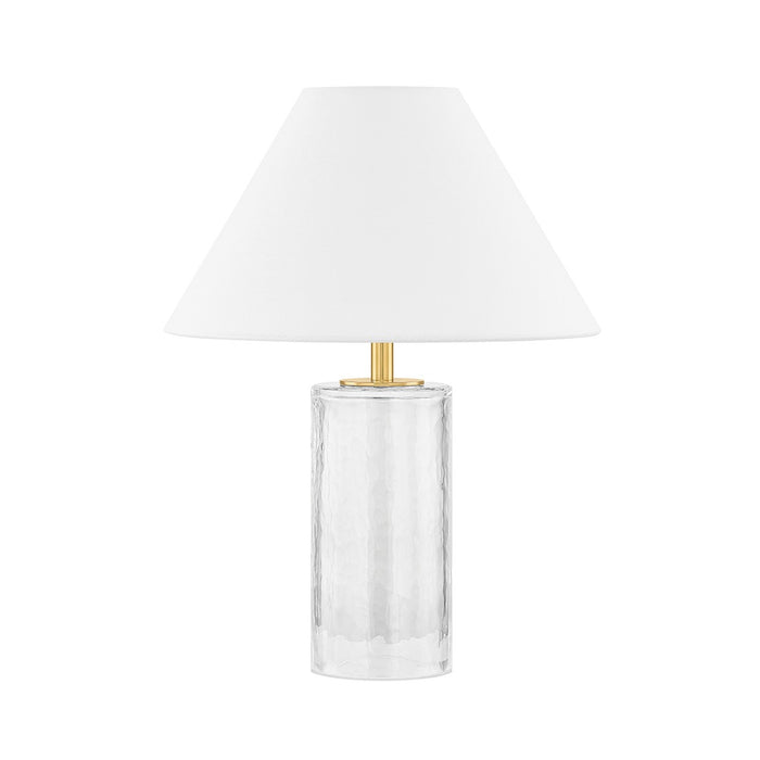 Mitzi HL971201-AGB One Light Table Lamp, Aged Brass