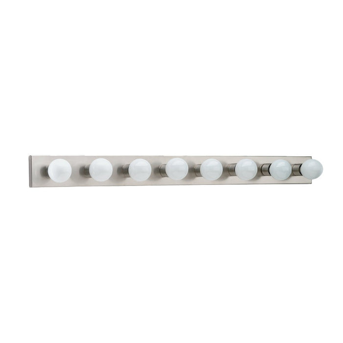 Generation Lighting 4740-98 Eight Light Wall / Bath, Brushed Stainless