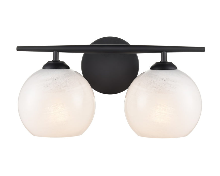 Millennium 18102-MB Two Light Vanity, Matte Black