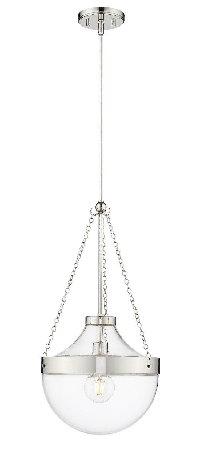 Millennium 20101-PN One Light Pendant, Polished Nickel