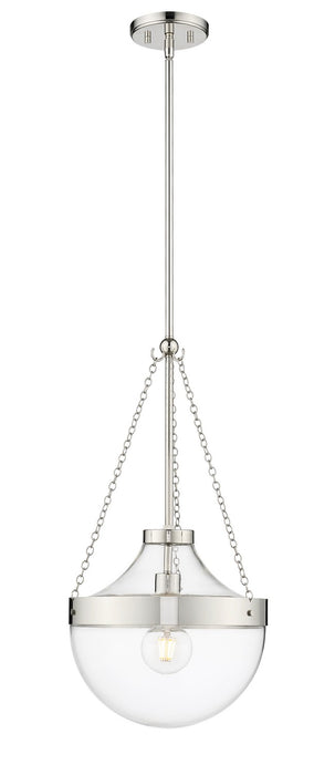Millennium 20101-PN One Light Pendant, Polished Nickel