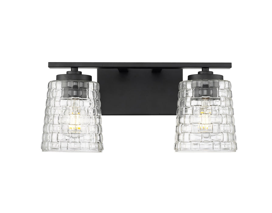 Millennium 22102-MB Two Light Vanity, Matte Black