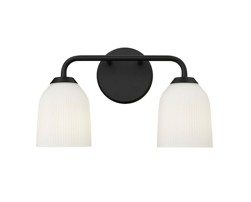 Millennium 22302-MB Two Light Vanity, Matte Black