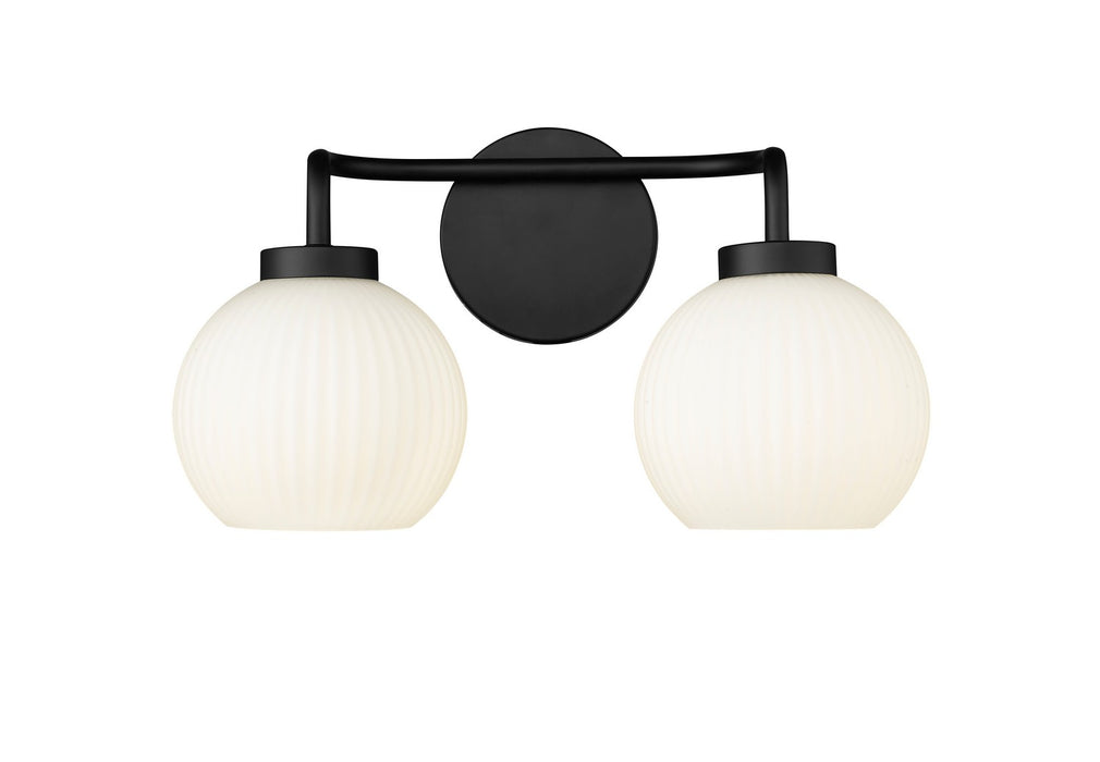 Millennium 22402-MB Two Light Vanity, Matte Black