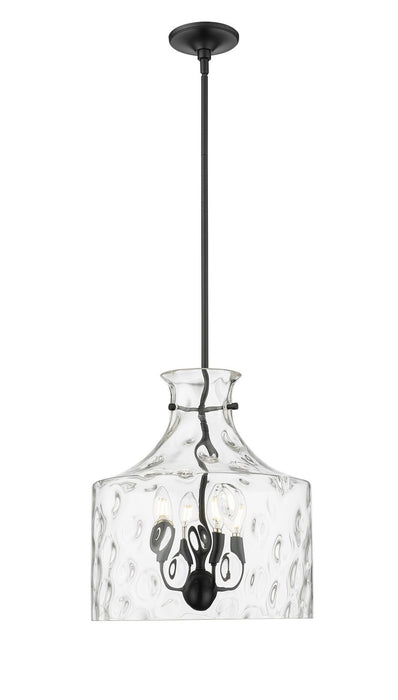 Millennium 22604-MB Four Light Pendant, Matte Black