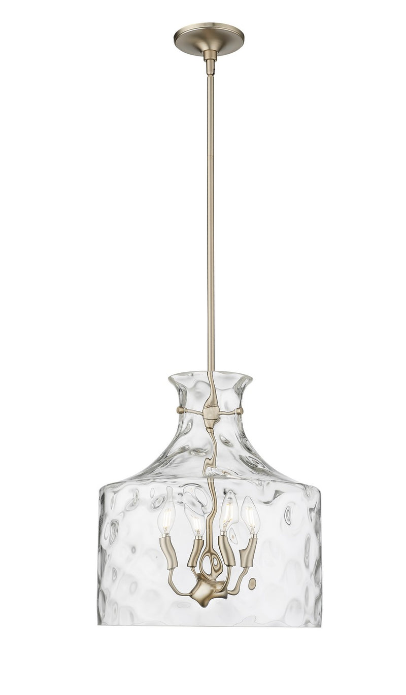 Millennium 22604-MG Four Light Pendant, Modern Gold