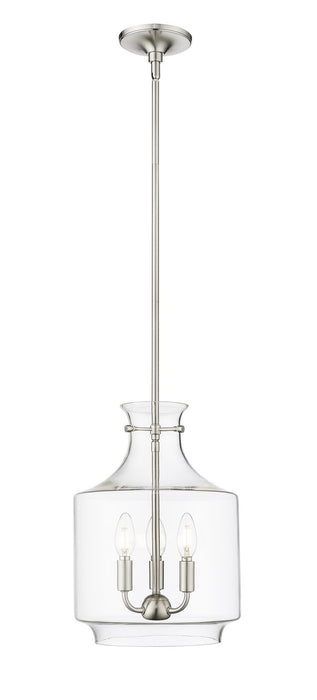 Millennium 22803-BN Three Light Pendant, Brushed Nickel