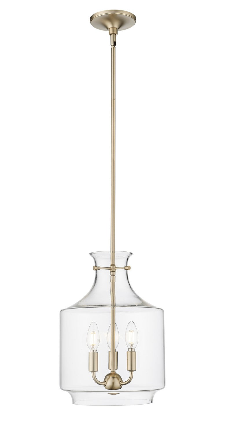 Millennium 22803-MG Three Light Pendant, Modern Gold