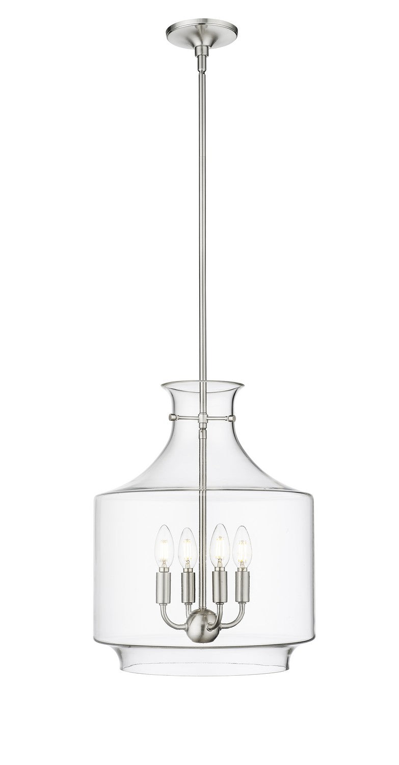 Millennium 22804-BN Four Light Pendant, Brushed Nickel