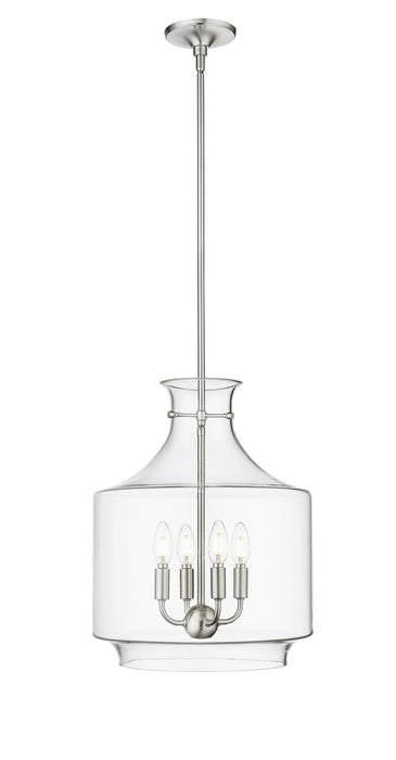 Millennium 22804-BN Four Light Pendant, Brushed Nickel