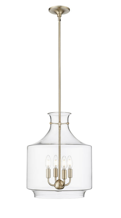 Millennium 22804-MG Four Light Pendant, Modern Gold