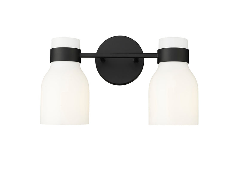 Millennium 23002-MB Two Light Vanity, Matte Black