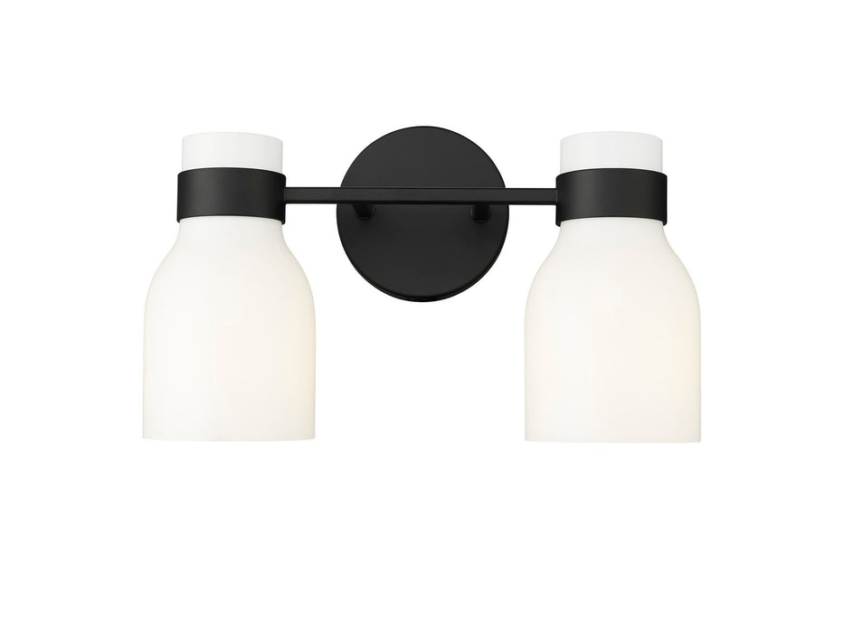 Millennium 23002-MB Two Light Vanity, Matte Black