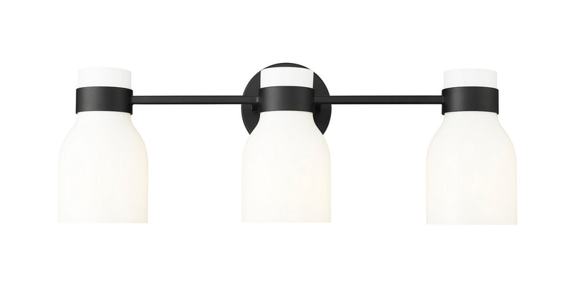 Millennium 23003-MB Three Light Vanity, Matte Black
