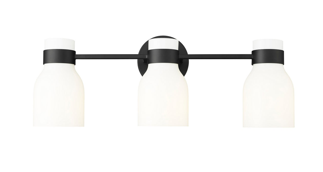 Millennium 23003-MB Three Light Vanity, Matte Black