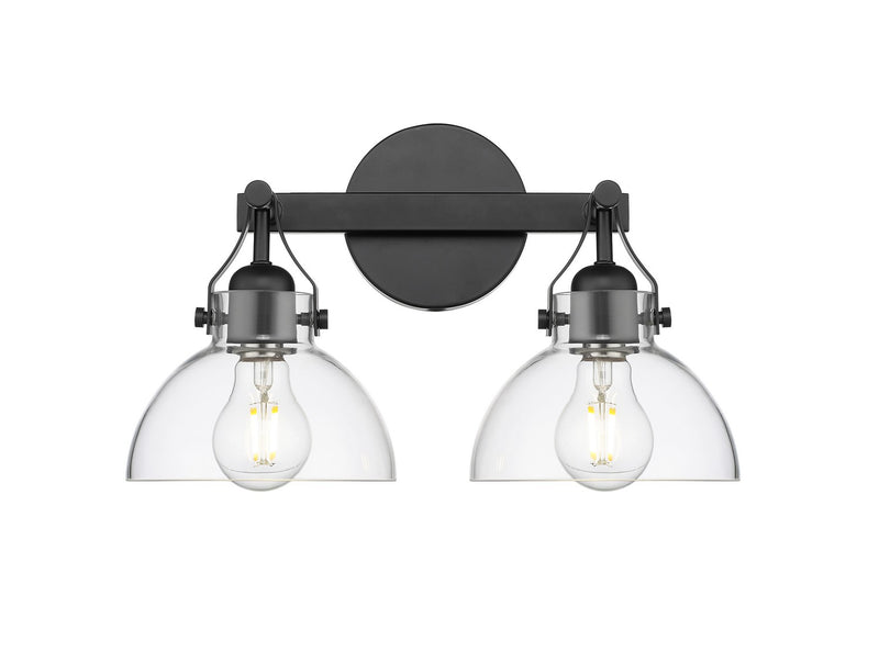 Millennium 24102-MB Two Light Vanity, Matte Black