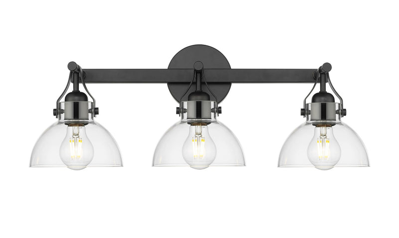 Millennium 24103-MB Three Light Vanity, Matte Black