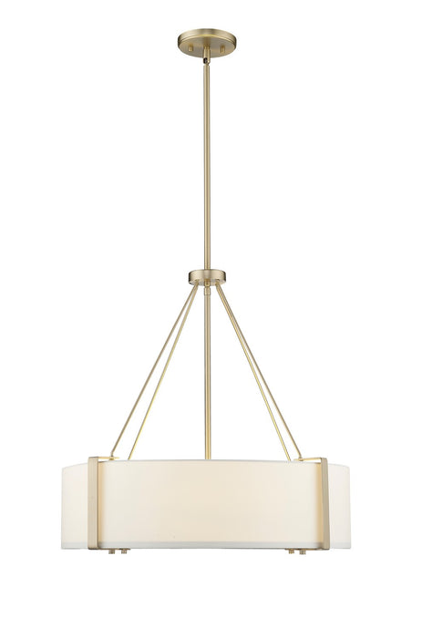 Millennium 28203-MG/WH Three Light Pendant, Modern Gold/White