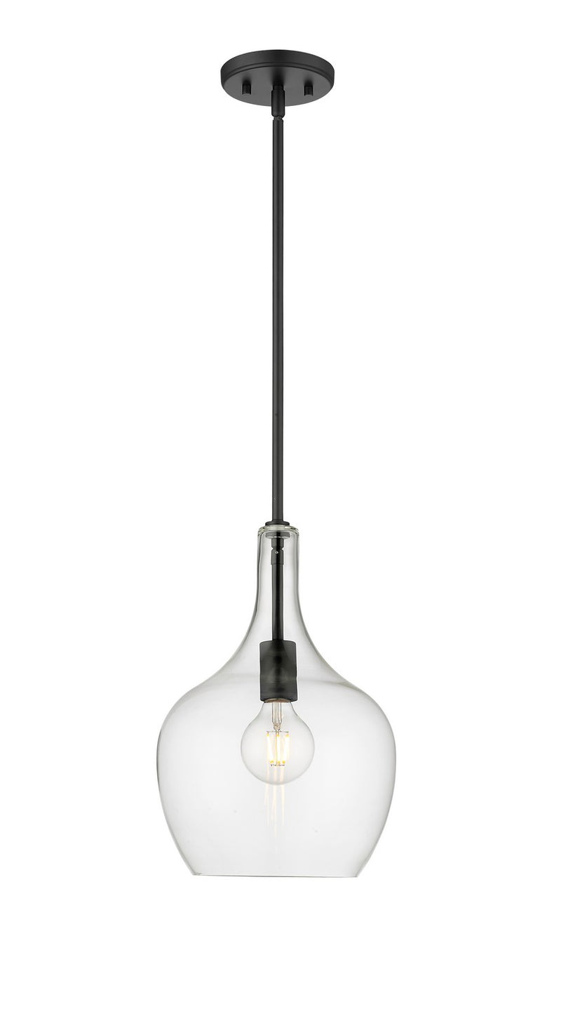 Millennium 28401-MB One Light Pendant, Matte Black