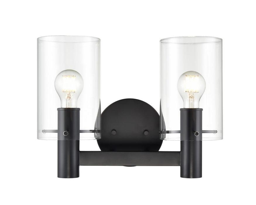Millennium 55102-MB Two Light Vanity, Matte Black
