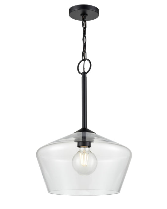 Millennium 55201-MB One Light Pendant, Matte Black