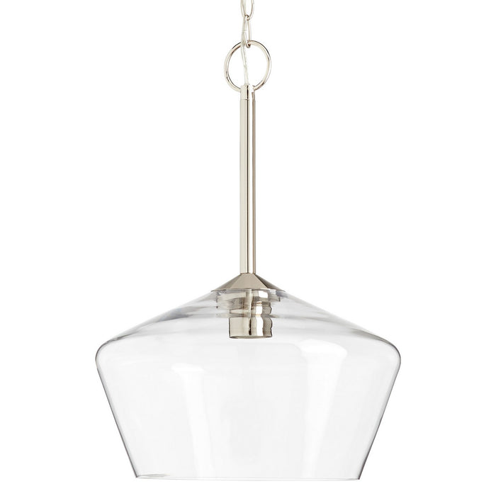 Millennium 55201-PN One Light Pendant, Polished Nickel