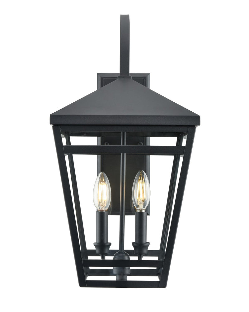 Millennium 82103-TBK Two Light Outdoor Lantern, Textured Black