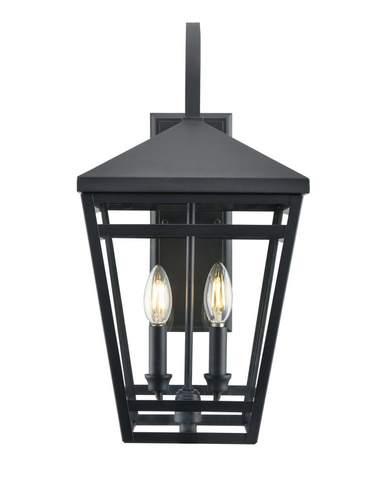 Millennium 82103-TBK Two Light Outdoor Lantern, Textured Black