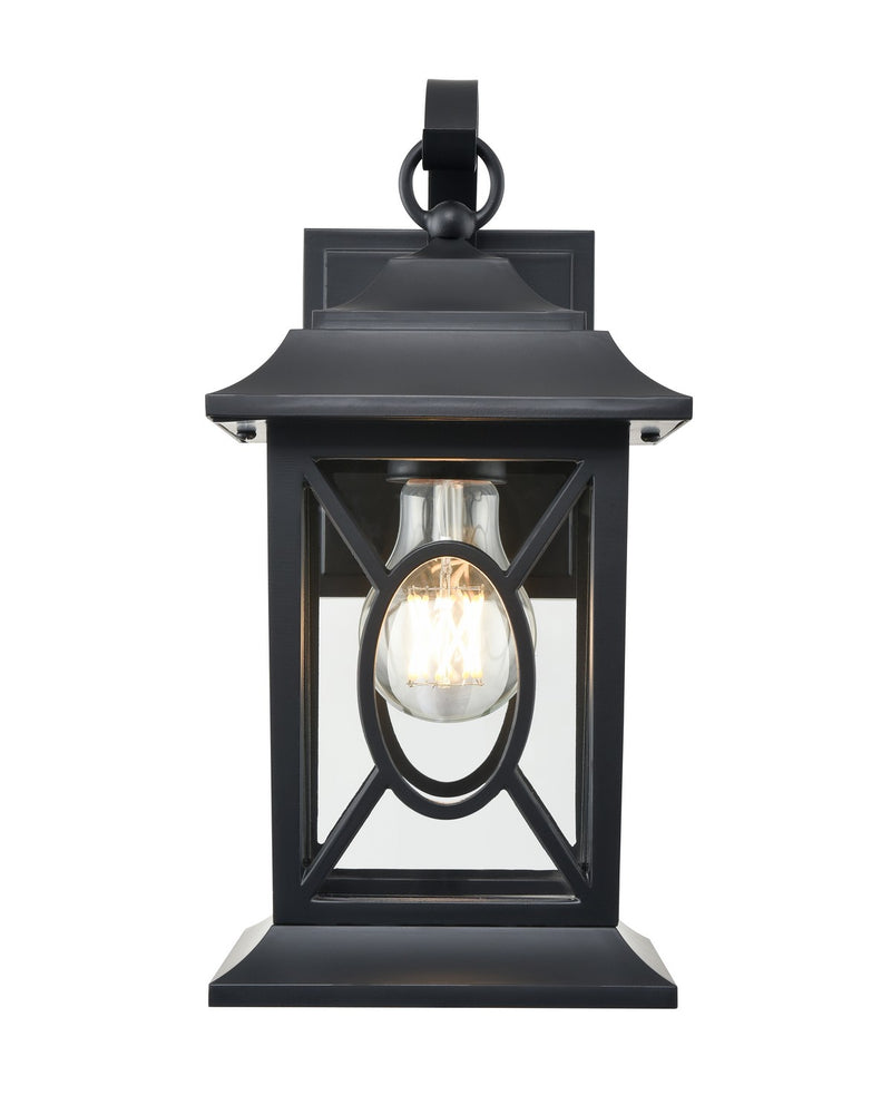 Millennium 85101-PBK One Light Outdoor Lantern, Powder Coated Black
