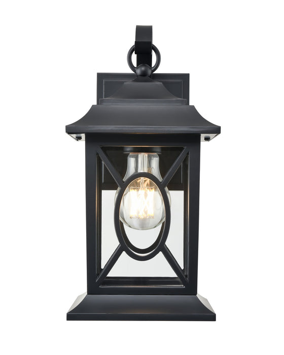 Millennium 85101-PBK One Light Outdoor Lantern, Powder Coated Black