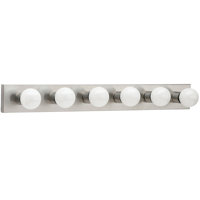 Generation Lighting 4739-98 Six Light Wall / Bath, Brushed Stainless