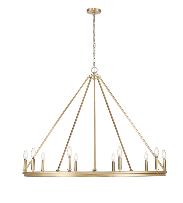 Millennium 9510-MG Ten Light Chandelier, Modern Gold