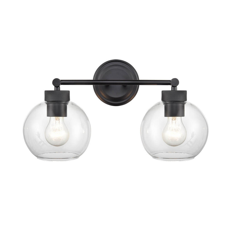 Millennium 99102-MB Two Light Vanity, Matte Black