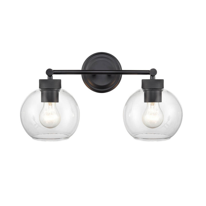 Millennium 99102-MB Two Light Vanity, Matte Black