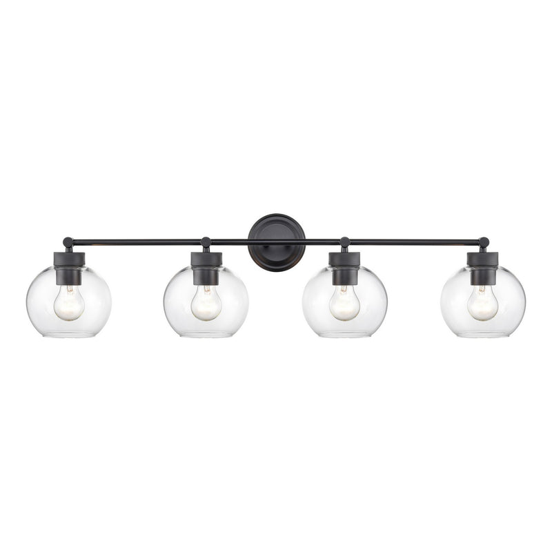 Millennium 99104-MB Four Light Vanity, Matte Black