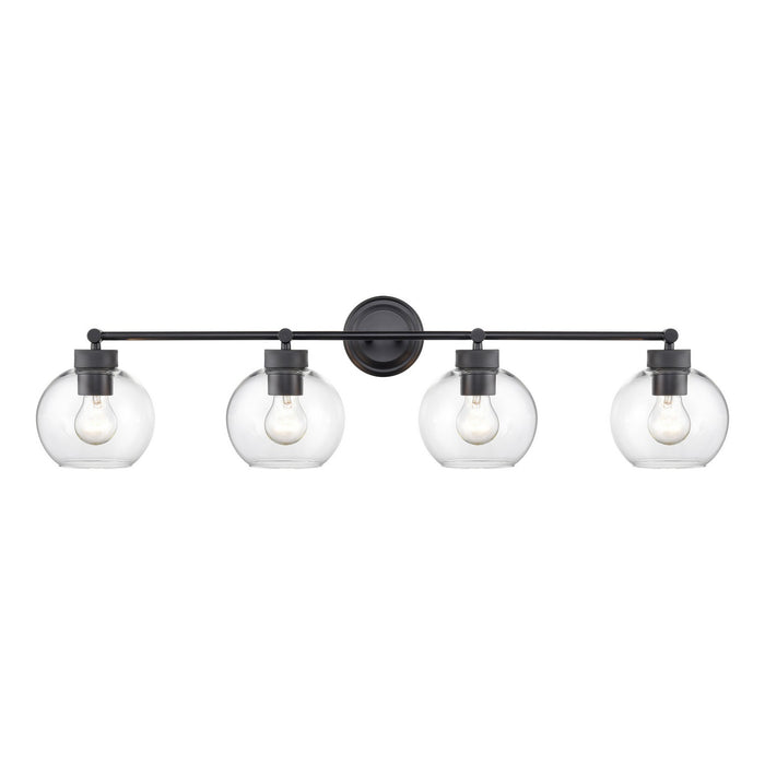 Millennium 99104-MB Four Light Vanity, Matte Black