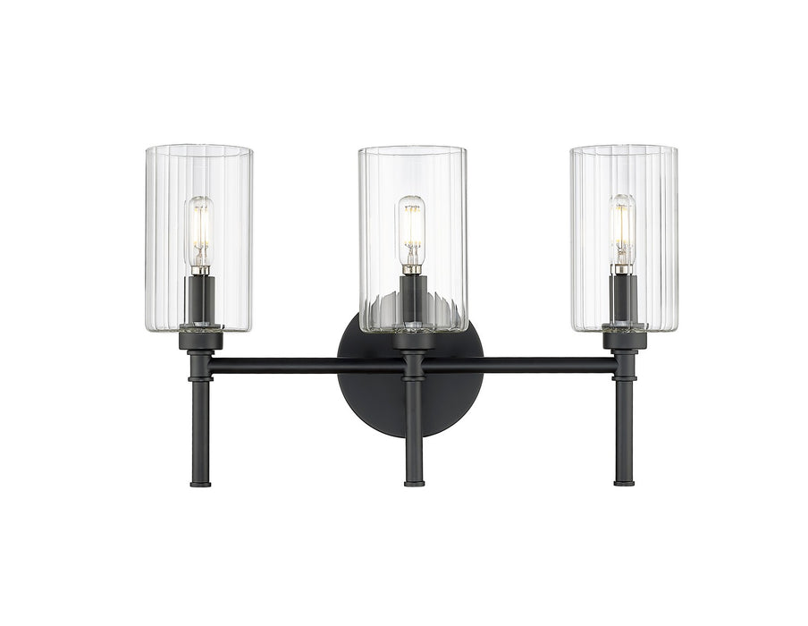 Millennium 9923-MB Three Light Vanity, Matte Black