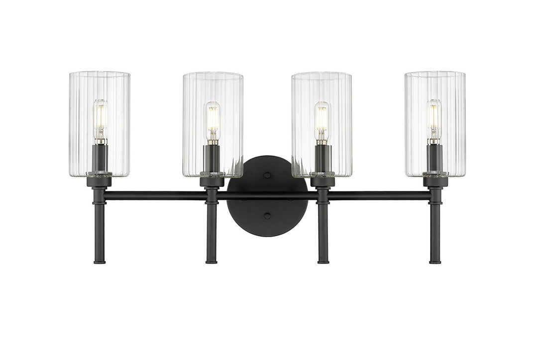 Millennium 9924-MB Four Light Vanity, Matte Black