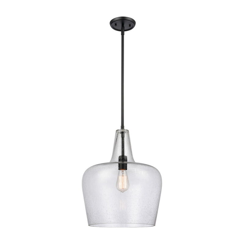 Millennium 99401-MB One Light Pendant, Matte Black