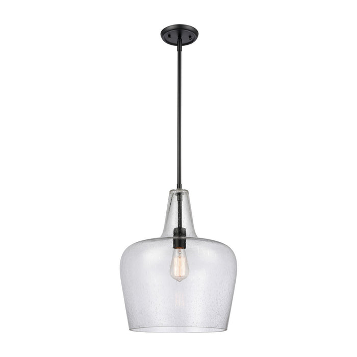 Millennium 99401-MB One Light Pendant, Matte Black