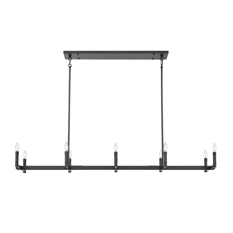 Millennium 99701-MB Ten Light Chandelier, Matte Black
