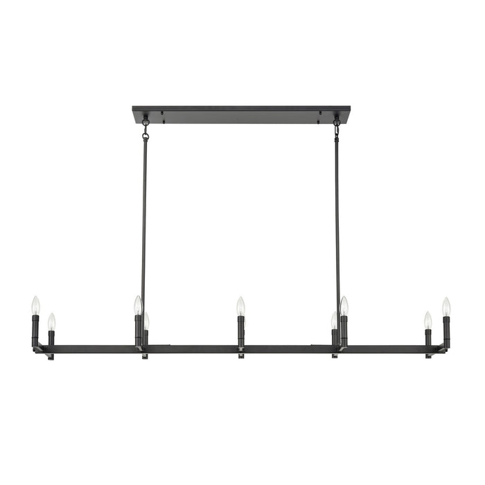 Millennium 99701-MB Ten Light Chandelier, Matte Black