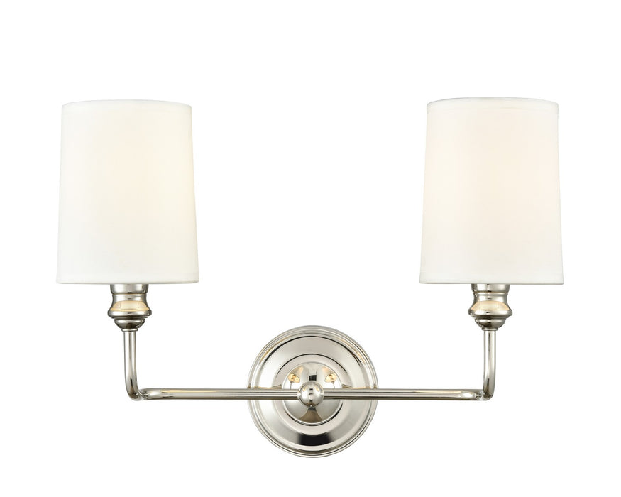 Millennium 99802-PN Two Light Vanity, Polished Nickel