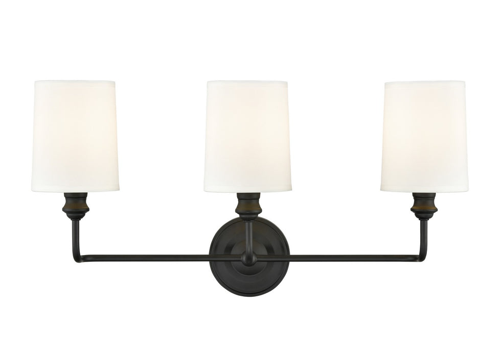 Millennium 99803-MB Three Light Vanity, Matte Black
